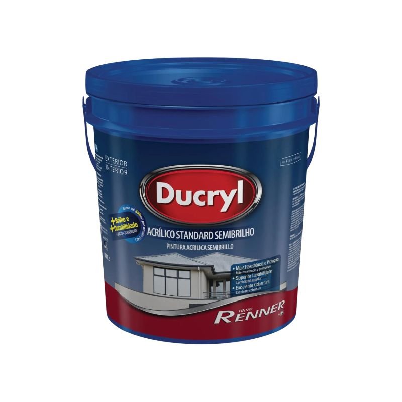 Tinta Acrílica Ducryl Fosca Cores 18L