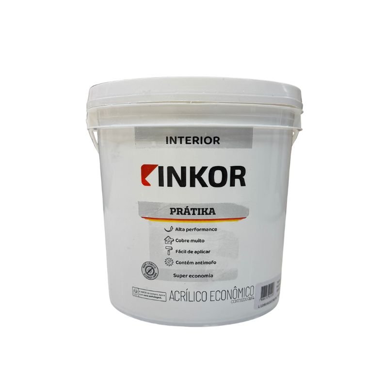 Tinta Prátika Acrílica Branco Fosco 3,6l