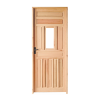 Porta Externa de Eucalipto com Vigia 85x213cm Direita