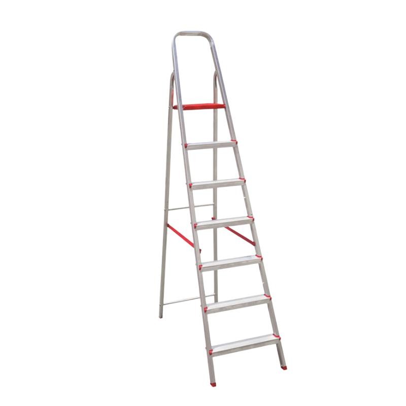 Escada Alumínio 7 Degraus 1,12m 120Kg