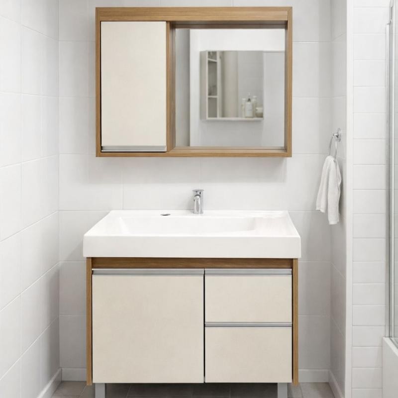 Conjunto Amendoa/Off White 60cm