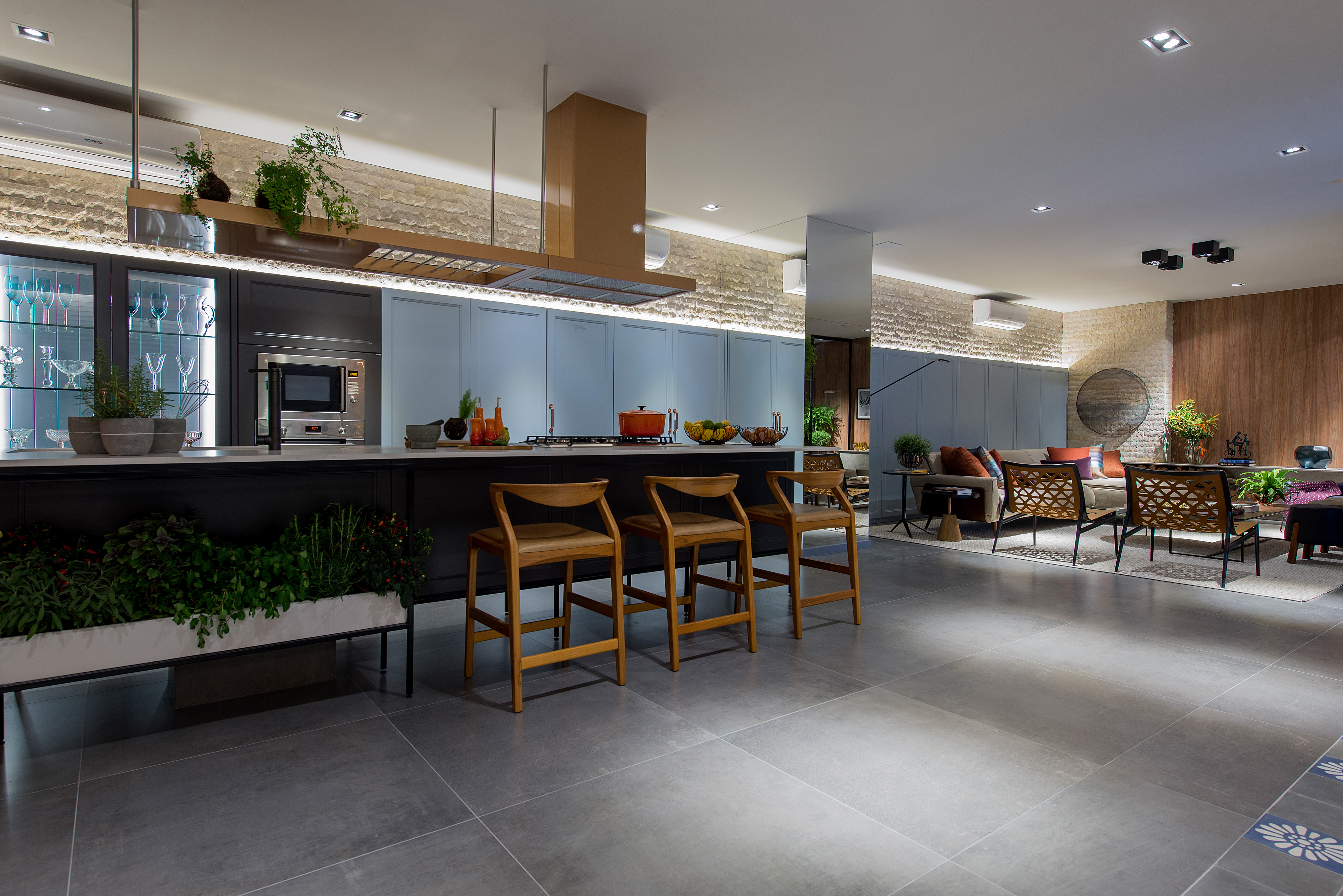 Porcelanato Hangar Grafite HD A 84x84cm