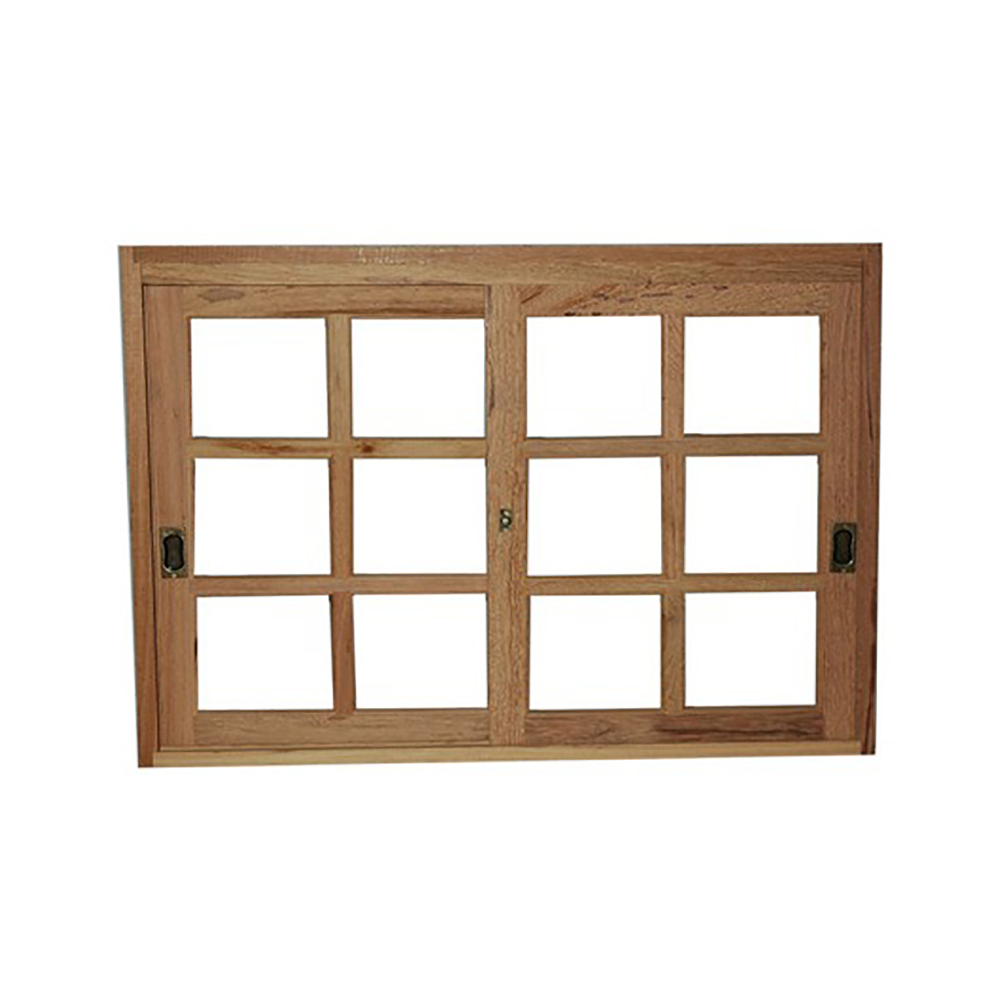 Janela de Vitrô Vidro Quadriculado de Correr 100x100cm